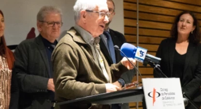 Josep Bayerri va ser homenatjat la Nit de la Comunicació de 2023.