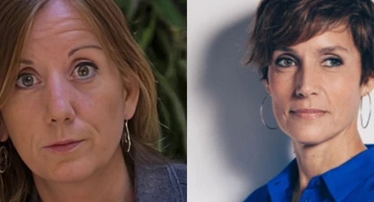 Les periodistes Txell Feixas i Raquel Sans.