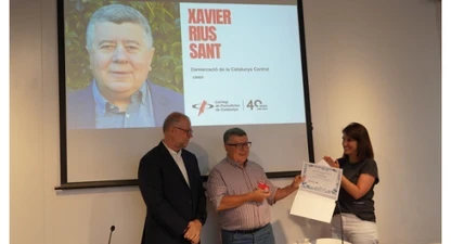 El periodista Xavier Rius Sant, nou col·legiat d'honor del Col·legi de Periodistes de Catalunya.
