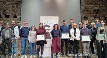 Guardonats i organitzadors a La Selva del Camp