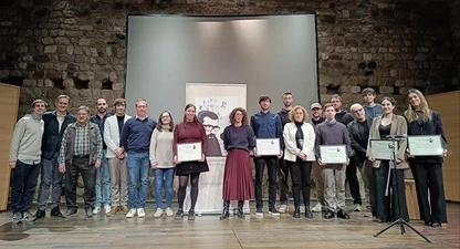 Guardonats i organitzadors a La Selva del Camp