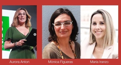 Les tres guanyadores de la V Beca Minobis.