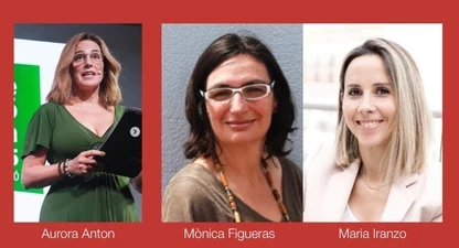 Les tres guanyadores de la V Beca Minobis.