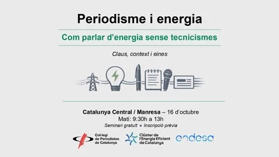 El seminari d'energia a Manresa es farà el 16 d'octubre.