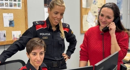 Equip de l'Oficina de Comunicació de la Regió Policial Central.