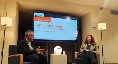 La periodista Neus Tomàs, al cicle Pessics de Saviesa.