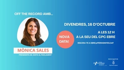 Cartell Off the record amb Mònica Sales