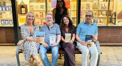 Mar Bosch, Jordi Jordà, Mar Camps, Carles Ribera i, dreta, Júlia Net Valiente. 