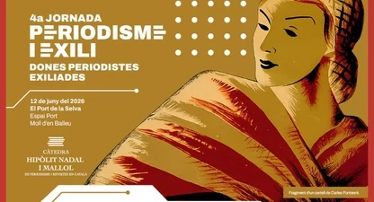 Cartell de la IV Jornada Periodisme i Exili