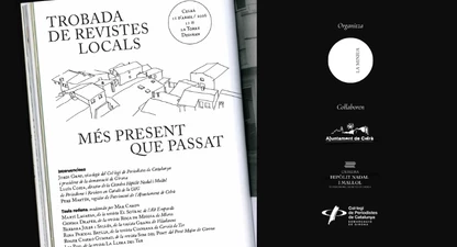 Cartell Trobada de revistes locals a Celrà. 