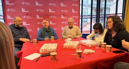 El sindicalista Pepe Álvarez en un Off the record a l'Ebre.