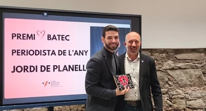 El periodista Jordi de Planell recull el Premi Periodista de l'Any.