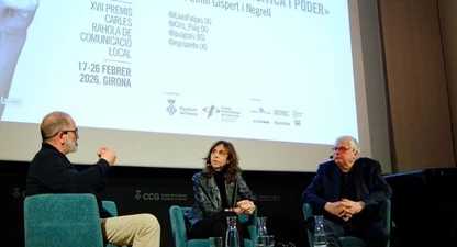Un moment de la conversa "Periodisme, política i poder"