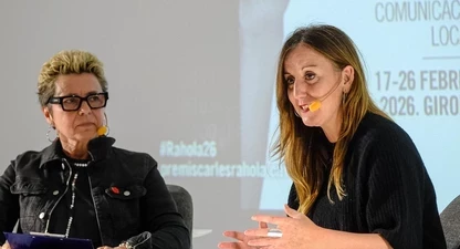 Txell Feixas, durant la seva conversa amb Angels Bronsoms.