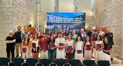 Els alumnes que van fer públic el seu compromís amb el Codi Deontològic. 